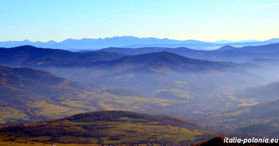 Barania Góra. Sorgente del fiume Vistola