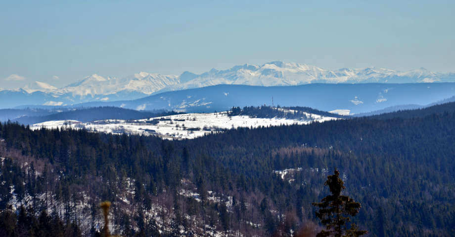 Krawców Wierch. Escursione sul confine slovacco
