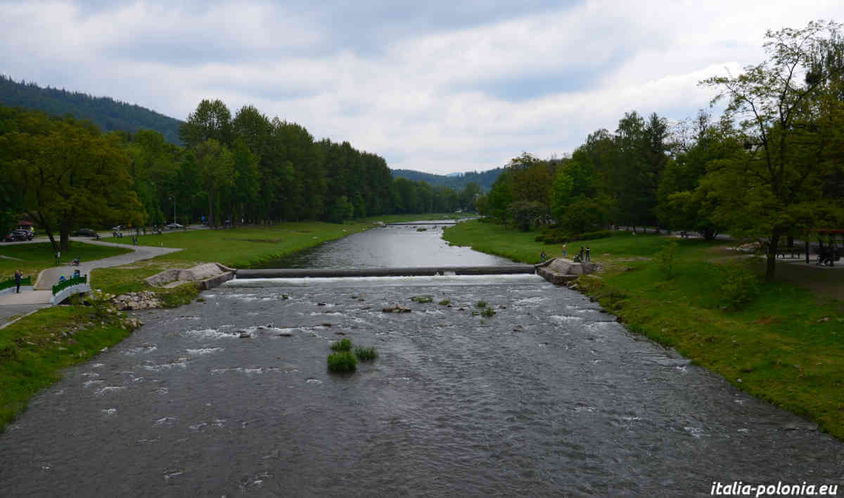 Fiume Vistola attraverso Ustroń