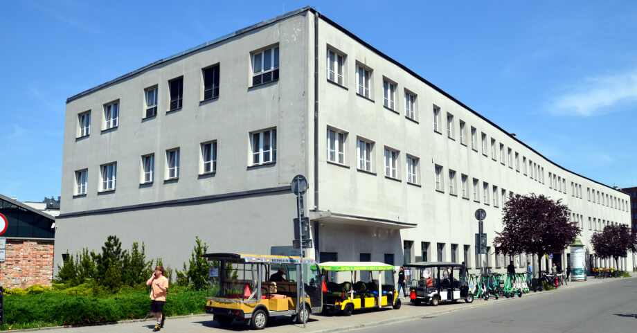 Esterno del museo di Schindler a Cracovia