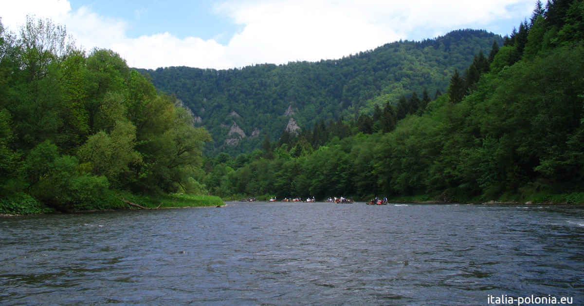 Fiume Dunajec nel Parco Nazionale di Pieniny