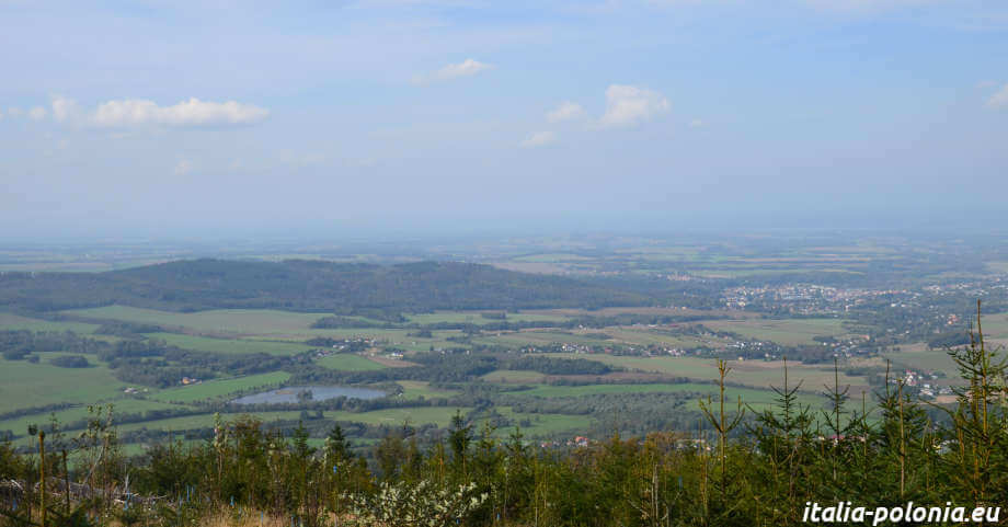 Panorama del versante ceco e di Zlaté Hory