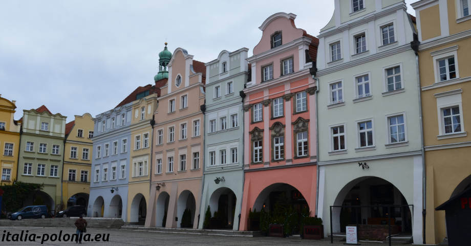 Jelenia Góra. Edifici medievali nel centro storico della città