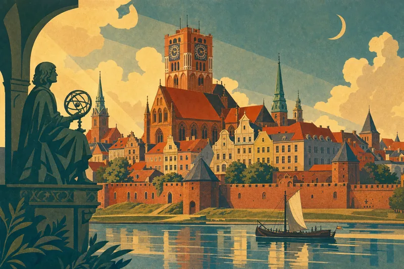 Illustrazione della Città Vecchia di Toruń